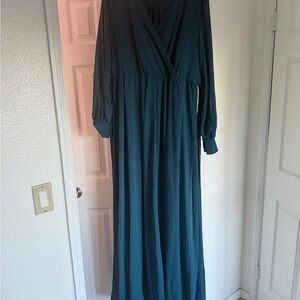 Baltic Born Deep Teal Long Sleeve Dress